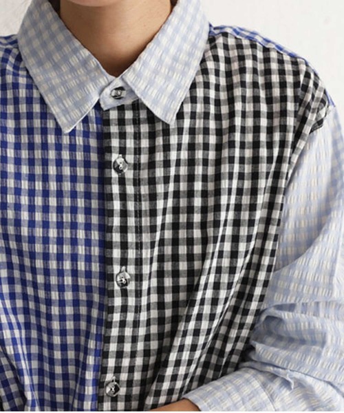 antiqua（アンティカ）の「チェック柄シャツ（シャツ/ブラウス・レディース・ブルー系その他/レッド系その他・M/L/XL）」の11枚目の写真