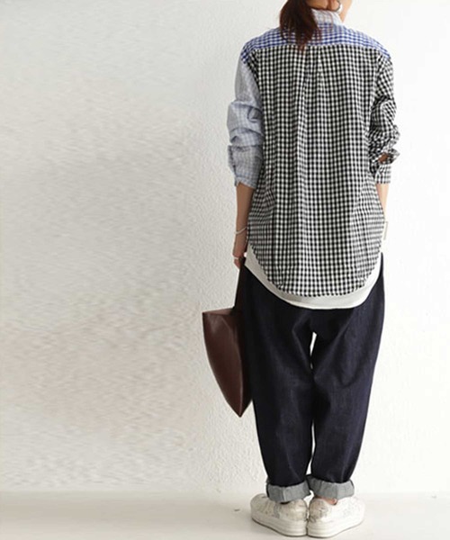antiqua（アンティカ）の「チェック柄シャツ（シャツ/ブラウス・レディース・ブルー系その他/レッド系その他・M/L/XL）」の12枚目の写真