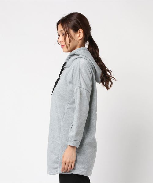 STYLEBLOCK（スタイルブロック）の「ポケット付きロングパーカー（パーカー・レディース・グレー・S/M/L/XL）」の3枚目の写真