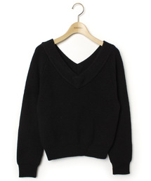 Sov.(DOUBLE  STANDARD  CLOTHING)�i�\�u�j�̌Ò��uV�l�b�N�j�b�g�i�j�b�g/�Z�[�^�[�j�v