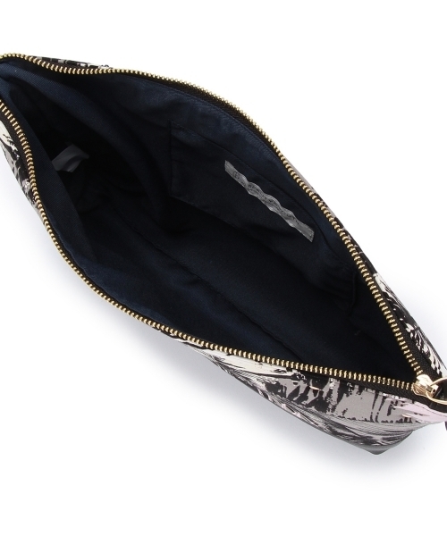 BEAUTY&YOUTH UNITED ARROWS（ビューティーアンドユースユナイテッドアローズ）の「BYSF ボタニカルプリント 2WAYクラッチバッグ（クラッチバッグ・レディース・ブラック・フリー）」の7枚目の写真