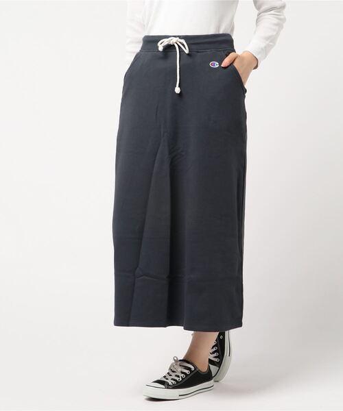 Champion チャンピオン の Champion チャンピオン 裏毛スウェットロングスカート ｃｗ ｋ２２０ Uvカット機能 スカート Wear