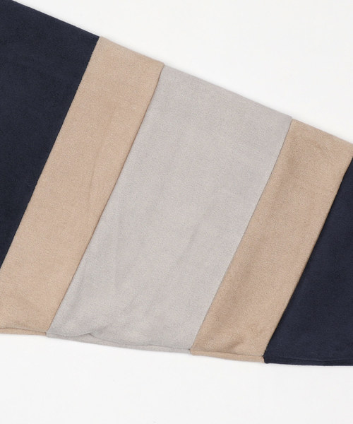 House of Blues（ハウスオブブルース）の「【HOUSE OF BLUES/ハウスオブブルース】スウェードポンチ袖切替クルー（スウェット・メンズ・ブラック/ベージュ/ネイビー・M/L/XL）」の5枚目の写真