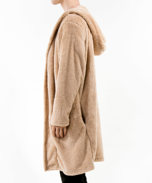 TopIsm（トップイズム）の「ビッグシルエット シャギーボアコーディガン（パーカー・メンズ・ブラック/ベージュ/ネイビー/テラコッタ/グレー/チェック/モカ/グレー系その他・M/L）」の15枚目の写真