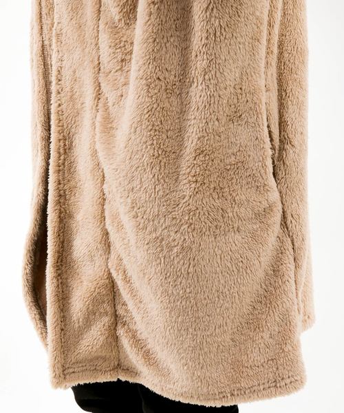 TopIsm（トップイズム）の「ビッグシルエット シャギーボアコーディガン（パーカー・メンズ・ブラック/ベージュ/ネイビー/テラコッタ/グレー/チェック/モカ/グレー系その他・M/L）」の16枚目の写真