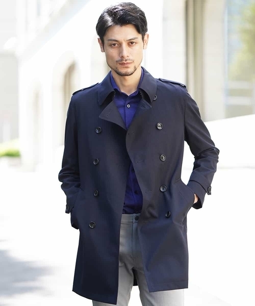 MICHEL KLEIN HOMME (ミッシェルクランオム)の「コート(アルレッティ)(トレンチコート・メンズ・ネイビー/ブラック・46/51/48)」の3枚目の写真