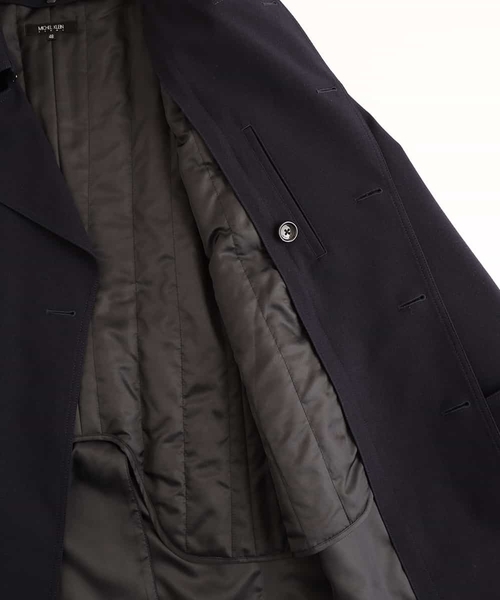 MICHEL KLEIN HOMME (ミッシェルクランオム)の「コート(アルレッティ)(トレンチコート・メンズ・ネイビー/ブラック・46/51/48)」の8枚目の写真