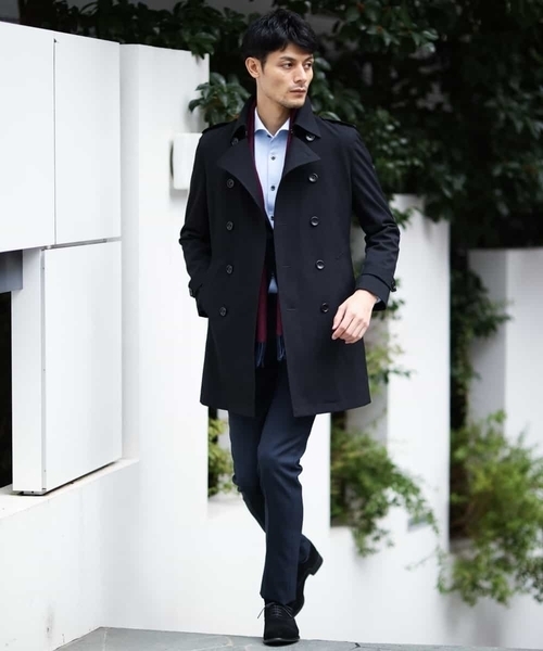 MICHEL KLEIN HOMME (ミッシェルクランオム)の「コート(アルレッティ)(トレンチコート・メンズ・ネイビー/ブラック・46/51/48)」の11枚目の写真