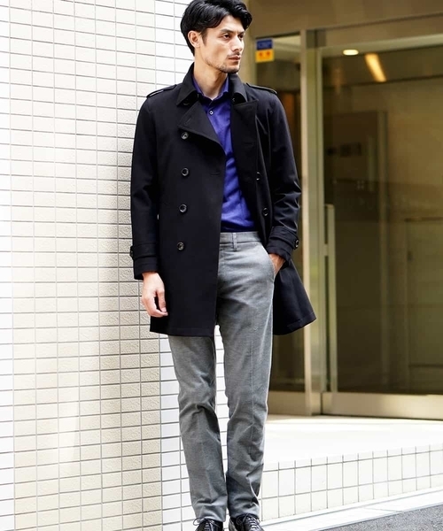 MICHEL KLEIN HOMME (ミッシェルクランオム)の「コート(アルレッティ)(トレンチコート・メンズ・ネイビー/ブラック・46/51/48)」の14枚目の写真