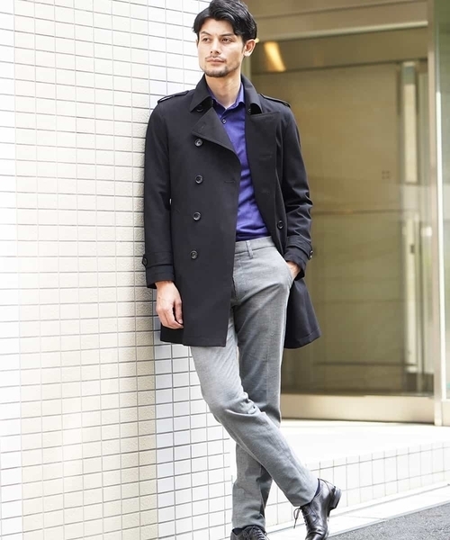 MICHEL KLEIN HOMME (ミッシェルクランオム)の「コート(アルレッティ)(トレンチコート・メンズ・ネイビー/ブラック・46/51/48)」の15枚目の写真