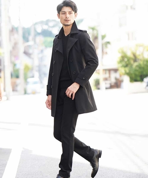 MICHEL KLEIN HOMME (ミッシェルクランオム)の「コート(アルレッティ)(トレンチコート・メンズ・ネイビー/ブラック・46/51/48)」の17枚目の写真