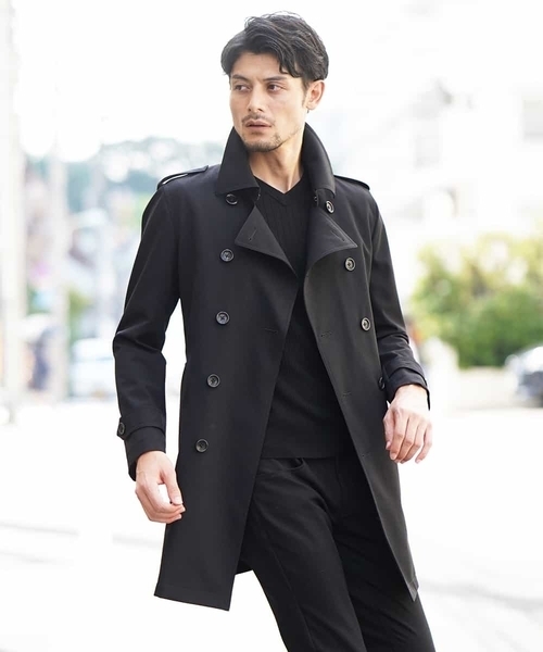 MICHEL KLEIN HOMME (ミッシェルクランオム)の「コート(アルレッティ)(トレンチコート・メンズ・ネイビー/ブラック・46/51/48)」の19枚目の写真