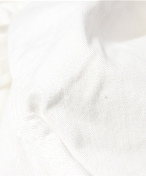 one after another NICE CLAUP（ワンアフターアナザーナイスクラップ）の「【ナイスクラップ】りぼんつきテーパード（スラックス・レディース・オフホワイト/ワンウォッシュ/ドット・FREE）」の11枚目の写真