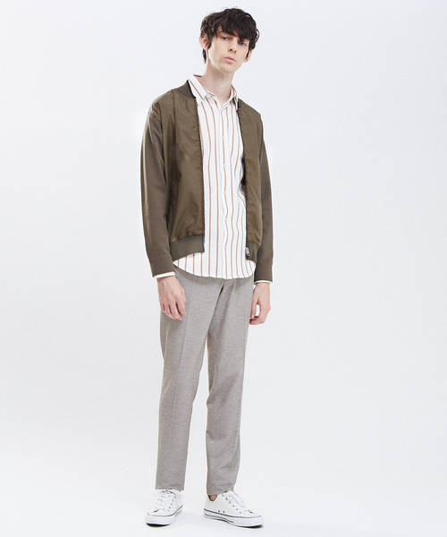 RECENCY OF MINE(リーセンシー オブ マイン)の「【Recency of Mine】ブークレーラインストライプシャツ(シャツ/ブラウス・メンズ・ベージュ/ネイビー/ダークネイビー・44/46/48/50)」の13枚目の写真