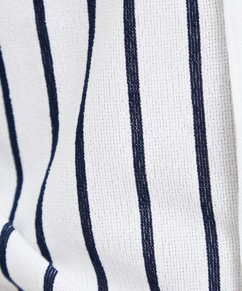 RECENCY OF MINE(リーセンシー オブ マイン)の「【Recency of Mine】ブークレーラインストライプシャツ(シャツ/ブラウス・メンズ・ベージュ/ネイビー/ダークネイビー・44/46/48/50)」の14枚目の写真