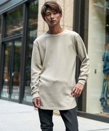 Beno | T/Cワッフル / オータムカラー ロング丈 クルーネック トール Ｔシャツ / （長袖）(Tシャツ/カットソー)
