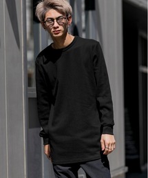 T/Cワッフル  ロングレングス クルーネック Ｔシャツ