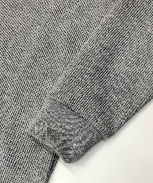 Beno(ビーノ)の「T/Cワッフル ロングレングス クルーネック Tシャツ(Tシャツ/カットソー・メンズ・ブラック/オフホワイト/グレー/ネイビー/ダークブラウン/ダークグリーン/サンドベージュ/ダークグレー/グレイッシュベージュ・M/L/LL/S)」の17枚目の写真