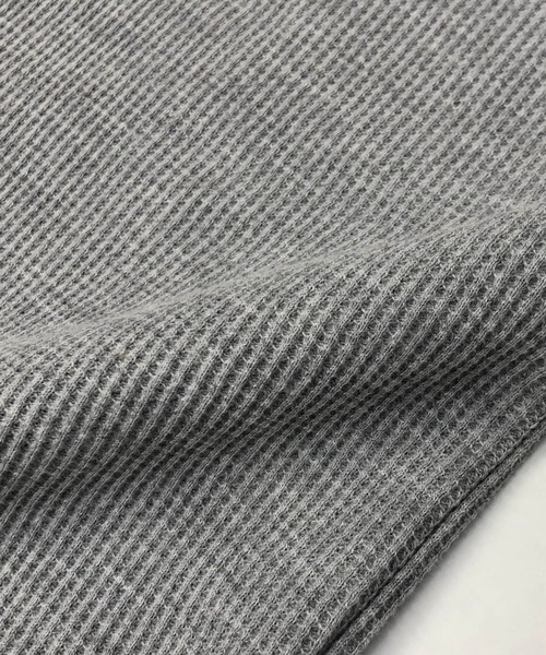 Beno(ビーノ)の「T/Cワッフル ロングレングス クルーネック Tシャツ(Tシャツ/カットソー・メンズ・ブラック/オフホワイト/グレー/ネイビー/ダークブラウン/ダークグリーン/サンドベージュ/ダークグレー/グレイッシュベージュ・M/L/LL/S)」の20枚目の写真