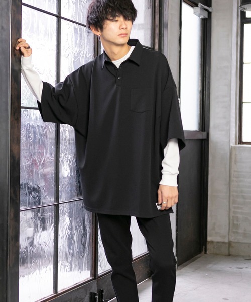 Beno(ビーノ)の「T/Cワッフル ロングレングス クルーネック Tシャツ(Tシャツ/カットソー・メンズ・ブラック/オフホワイト/グレー/ネイビー/ダークブラウン/ダークグリーン/サンドベージュ/ダークグレー/グレイッシュベージュ・M/L/LL/S)」の21枚目の写真