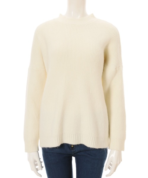 fifth（フィフス）の「クルーネックドロップショルダーニット（ニット/セーター・レディース・ホワイト/ラベンダー・MEDIUM）」の8枚目の写真