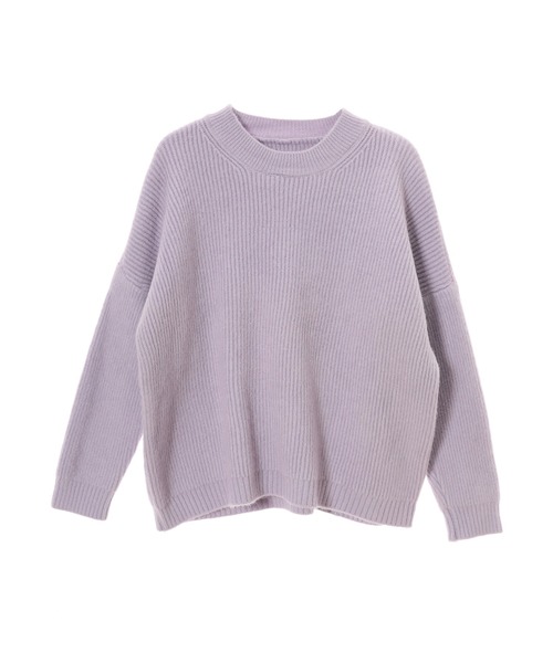 fifth（フィフス）の「クルーネックドロップショルダーニット（ニット/セーター・レディース・ホワイト/ラベンダー・MEDIUM）」の9枚目の写真