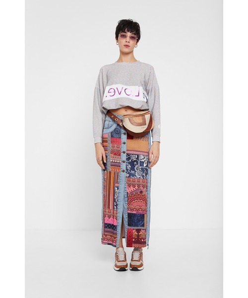 Desigual（デシグアル）の「切り替えデニムスカート（スカート・レディース・レッド・S/M/L/2L/4L/3L）」の10枚目の写真