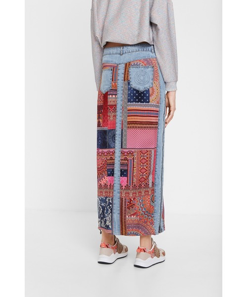 Desigual（デシグアル）の「切り替えデニムスカート（スカート・レディース・レッド・S/M/L/2L/4L/3L）」の8枚目の写真