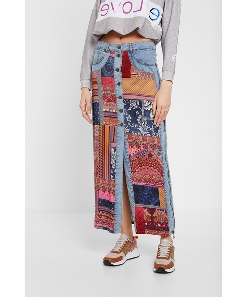 Desigual（デシグアル）の「切り替えデニムスカート（スカート・レディース・レッド・S/M/L/2L/4L/3L）」の11枚目の写真