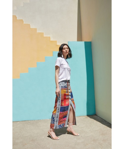 Desigual（デシグアル）の「切り替えデニムスカート（スカート・レディース・レッド・S/M/L/2L/4L/3L）」の15枚目の写真