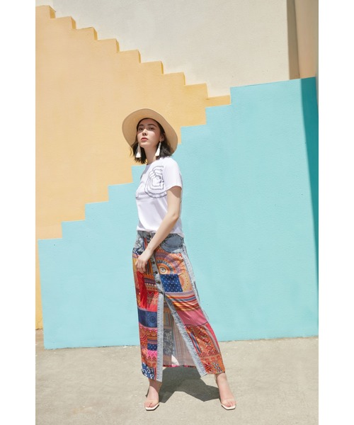 Desigual（デシグアル）の「切り替えデニムスカート（スカート・レディース・レッド・S/M/L/2L/4L/3L）」の14枚目の写真