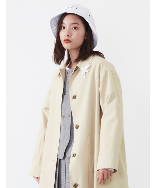 POU DOU DOU（プードゥドゥ）の「チェリー刺繍バケットハット（ハット・レディース・ホワイト/ベージュ/ネイビー・8）」の6枚目の写真