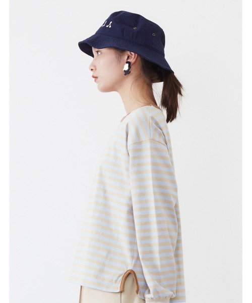 POU DOU DOU（プードゥドゥ）の「チェリー刺繍バケットハット（ハット・レディース・ホワイト/ベージュ/ネイビー・8）」の10枚目の写真