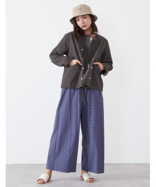 POU DOU DOU（プードゥドゥ）の「チェリー刺繍バケットハット（ハット・レディース・ホワイト/ベージュ/ネイビー・8）」の22枚目の写真