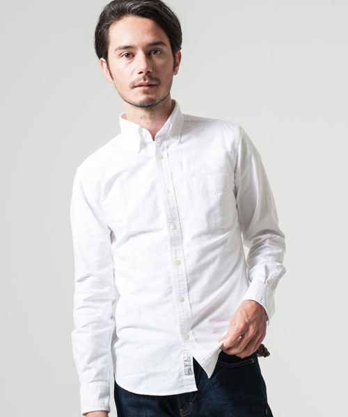 green label relaxing（グリーンレーベルリラクシング）の「▲▲▲◎40//OX GIZA BD-G L/S シャツ ◆（シャツ/ブラウス・メンズ・ロイヤルブルー/レッド/ブラック/ホワイト・LARGE/X-SMALL/X-LARGE/SMALL/MEDIUM）」の2枚目の写真