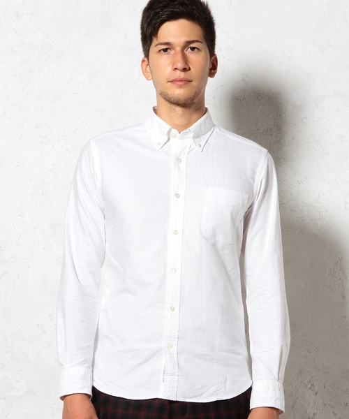 green label relaxing（グリーンレーベルリラクシング）の「▲▲▲◎40//OX GIZA BD-G L/S シャツ ◆（シャツ/ブラウス・メンズ・ロイヤルブルー/レッド/ブラック/ホワイト・LARGE/X-SMALL/X-LARGE/SMALL/MEDIUM）」の7枚目の写真