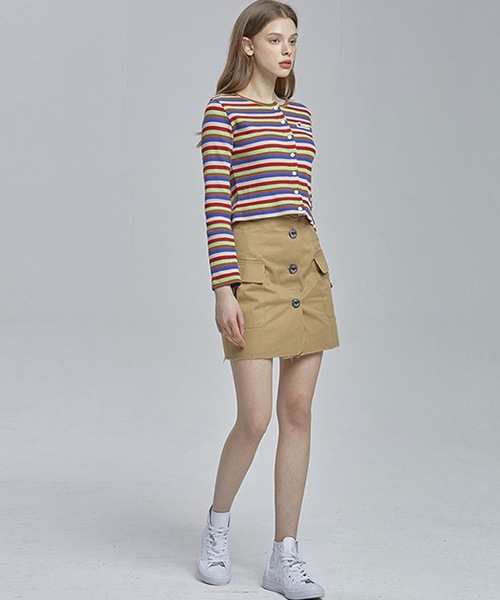 RSVP(アールエスブイピー)の「【RSVP 】ローエッジ オープンスカート(スカート・レディース・ブラウン/カーキ・SMALL/MEDIUM)」の6枚目の写真