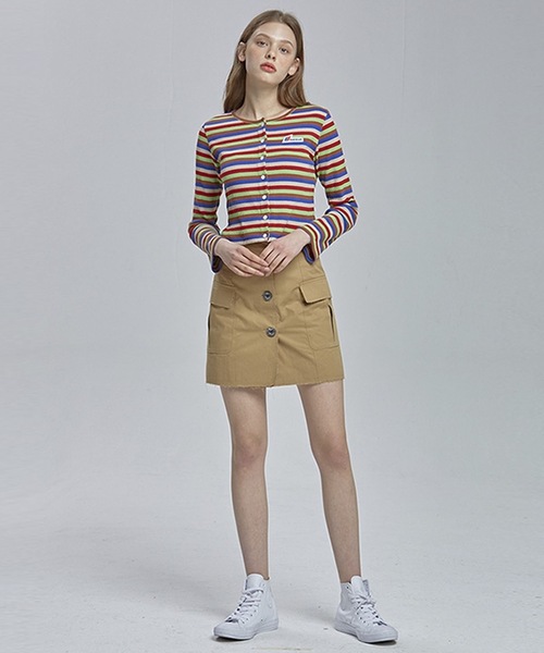 RSVP(アールエスブイピー)の「【RSVP 】ローエッジ オープンスカート(スカート・レディース・ブラウン/カーキ・SMALL/MEDIUM)」の7枚目の写真