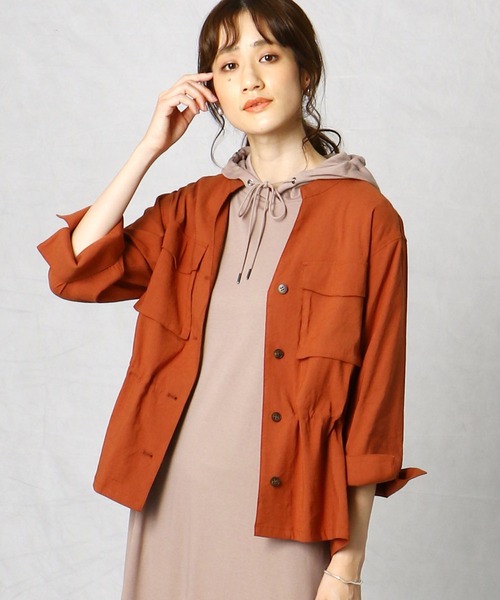 セール サファリ風 シャツ ジャケット シャツ ブラウス Comme Ca Mature コムサマチュア のファッション通販 Zozotown