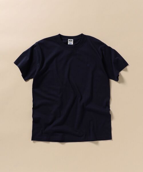 SHIPS（シップス）の「SU:【WEB限定】ワンポイント ロゴ エンブロイダリー Tシャツ（Tシャツ/カットソー・メンズ・ホワイト/ブラック/カーキ/ライトブルー/ピンク/ナチュラル/クリーム/ライトグリーン/ネイビー/グリーン/ダークグレー・S/M/L/XL）」の10枚目の写真