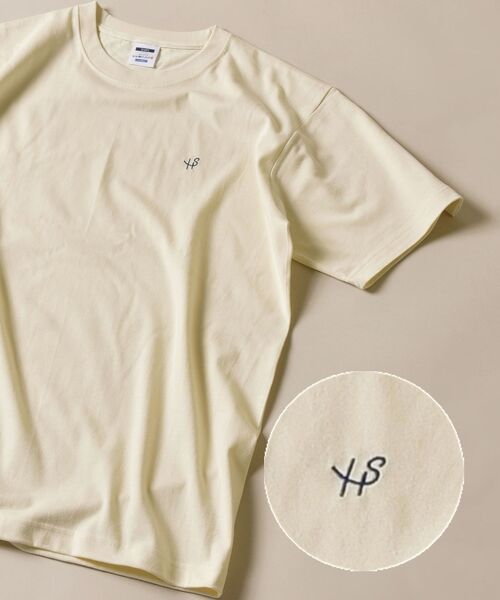 SHIPS（シップス）の「SU:【WEB限定】ワンポイント ロゴ エンブロイダリー Tシャツ（Tシャツ/カットソー・メンズ・ホワイト/ブラック/カーキ/ライトブルー/ピンク/ナチュラル/クリーム/ライトグリーン/ネイビー/グリーン/ダークグレー・S/M/L/XL）」の15枚目の写真