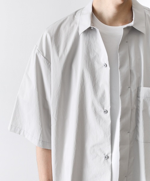 ATTACHMENT（アタッチメント）の「タイプライタークロスバイオストレッチ S/Sシャツ（シャツ/ブラウス・メンズ・カーキ/ライトグレー/ブラック・1/2/3/4）」の21枚目の写真