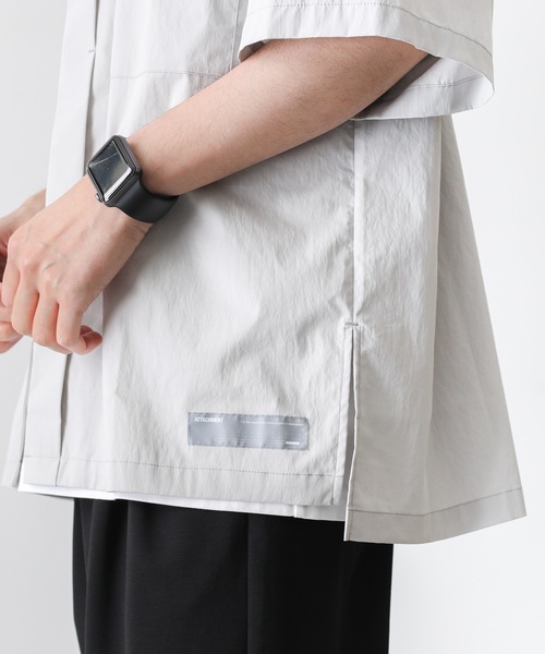 ATTACHMENT（アタッチメント）の「タイプライタークロスバイオストレッチ S/Sシャツ（シャツ/ブラウス・メンズ・カーキ/ライトグレー/ブラック・1/2/3/4）」の19枚目の写真