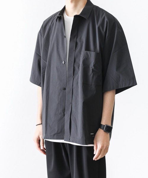 ATTACHMENT（アタッチメント）の「タイプライタークロスバイオストレッチ S/Sシャツ（シャツ/ブラウス・メンズ・カーキ/ライトグレー/ブラック・1/2/3/4）」の18枚目の写真