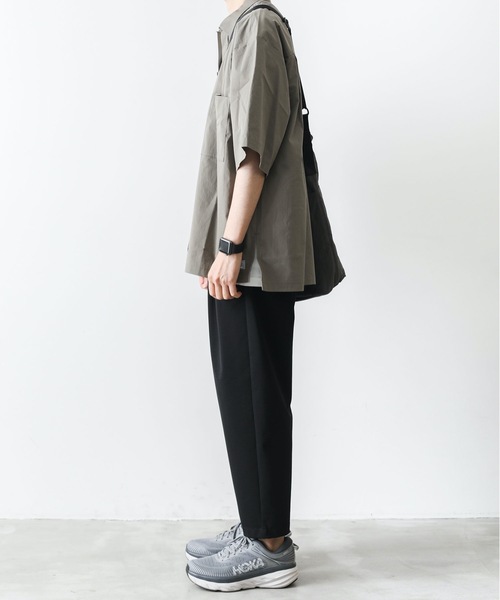 ATTACHMENT（アタッチメント）の「タイプライタークロスバイオストレッチ S/Sシャツ（シャツ/ブラウス・メンズ・カーキ/ライトグレー/ブラック・1/2/3/4）」の11枚目の写真