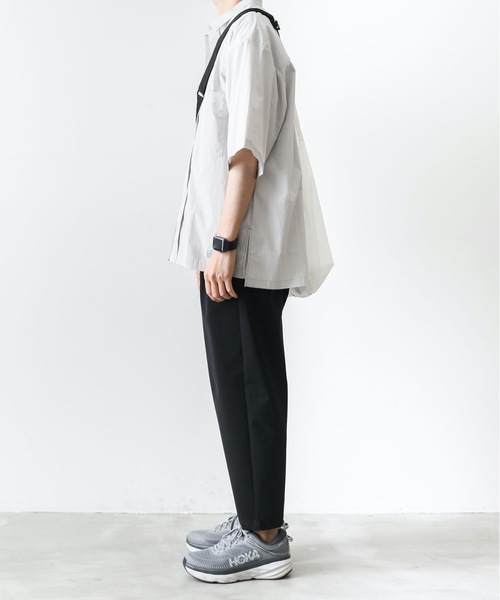 ATTACHMENT（アタッチメント）の「タイプライタークロスバイオストレッチ S/Sシャツ（シャツ/ブラウス・メンズ・カーキ/ライトグレー/ブラック・1/2/3/4）」の8枚目の写真