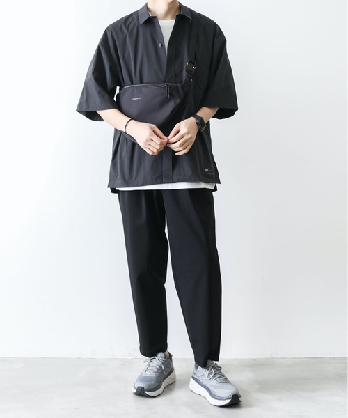 ATTACHMENT（アタッチメント）の「タイプライタークロスバイオストレッチ S/Sシャツ（シャツ/ブラウス・メンズ・カーキ/ライトグレー/ブラック・1/2/3/4）」の6枚目の写真