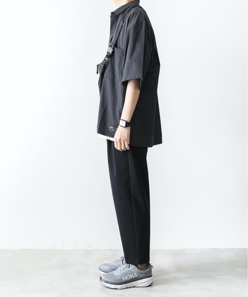 ATTACHMENT（アタッチメント）の「タイプライタークロスバイオストレッチ S/Sシャツ（シャツ/ブラウス・メンズ・カーキ/ライトグレー/ブラック・1/2/3/4）」の5枚目の写真