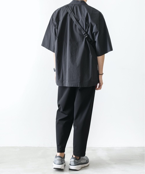 ATTACHMENT（アタッチメント）の「タイプライタークロスバイオストレッチ S/Sシャツ（シャツ/ブラウス・メンズ・カーキ/ライトグレー/ブラック・1/2/3/4）」の4枚目の写真