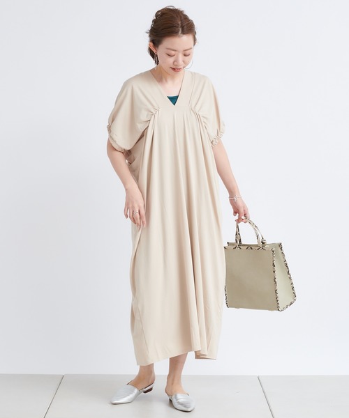 DouDou（ドゥドゥ）の「コンビスクエアトート（ショルダーバッグ・レディース・ライトグレー/ベージュ/キャメル・FREE）」の11枚目の写真